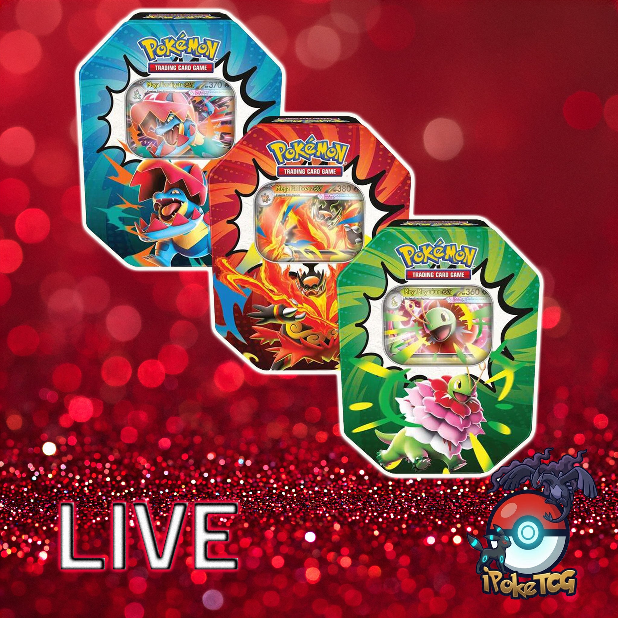 Pokemon TCG: Mega Evolution-Ascended Heroes (4-Pack) Tin – iPokeTCG
