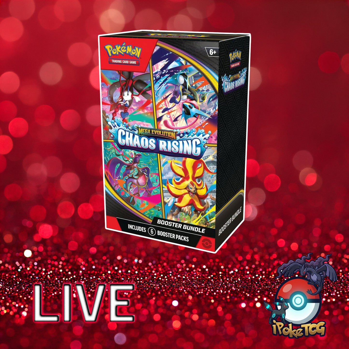 Pokemon TCG: Mega Evolution-Chaos Rising Booster Bundle