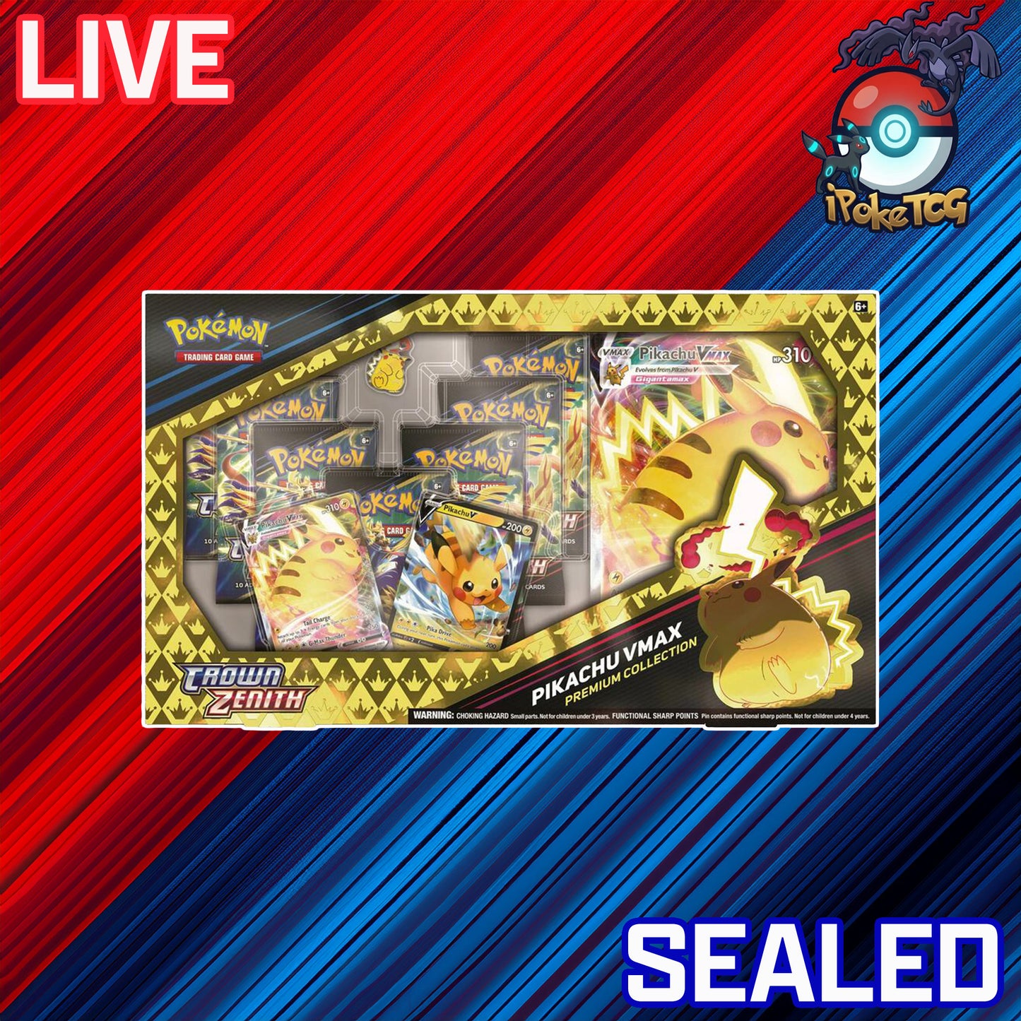 Pokemon TCG: Pikachu VMAX Premium Collection (Crown Zenith)