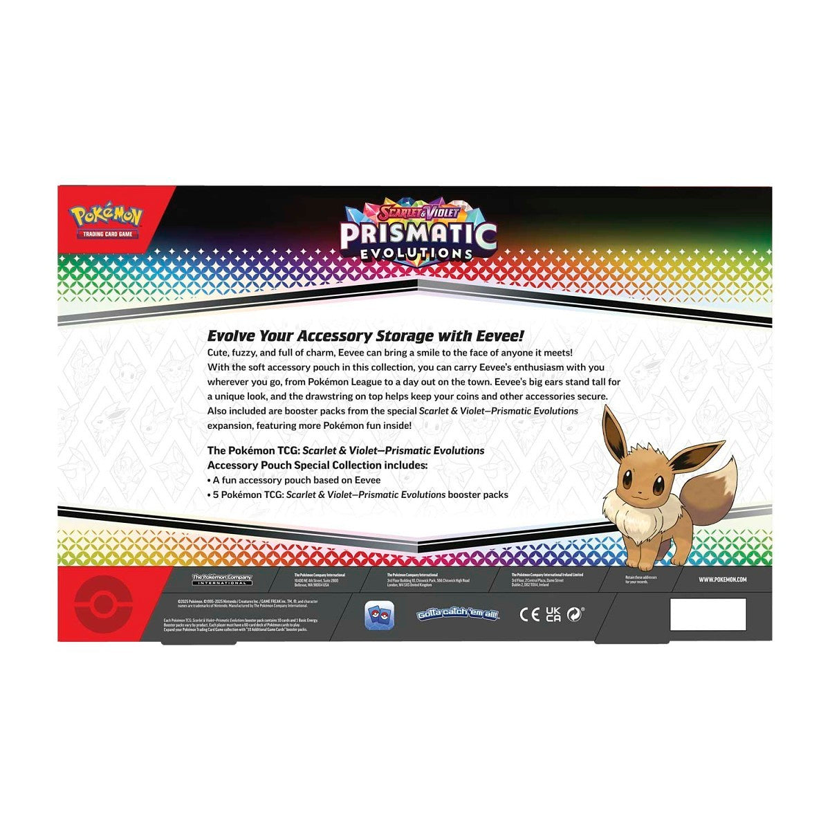 Pokemon TCG: Scarlet & Violet-Prismatic Evolutions Accessory Pouch Special Collection