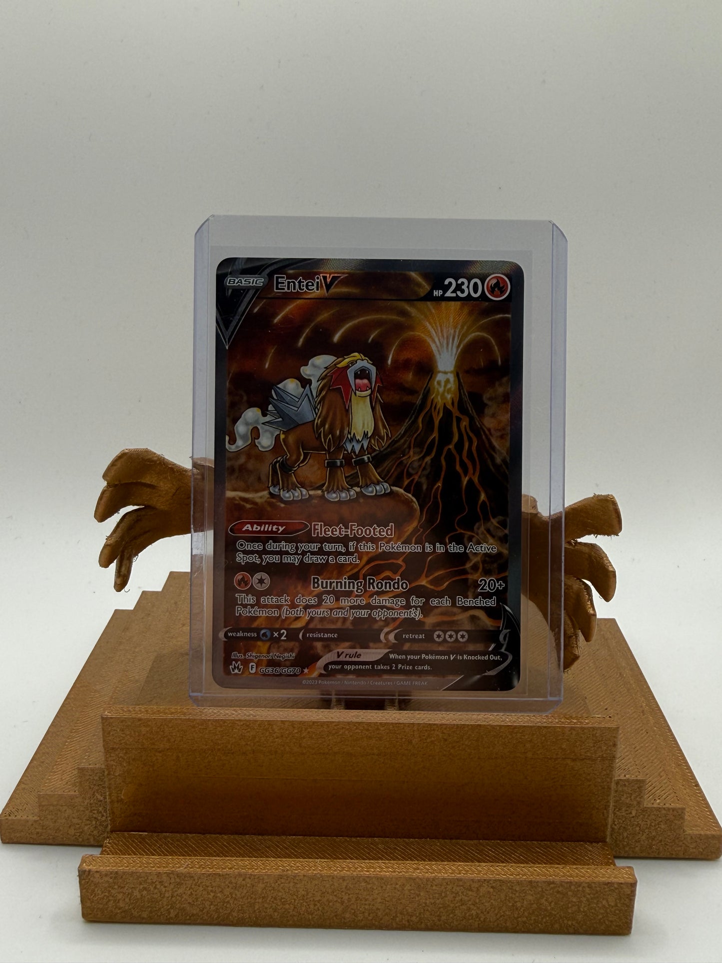 Entei V #GG36 - Crown Zenith - Near Mint