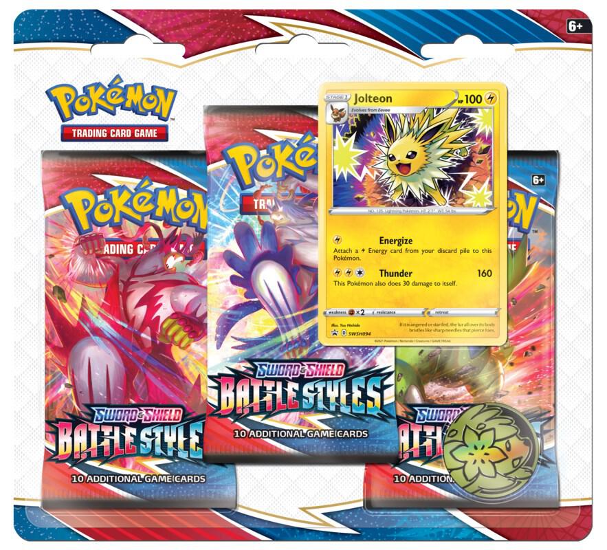 Pokemon TCG: Sword & Shield - Battle Styles 3-Pack (Jolteon)