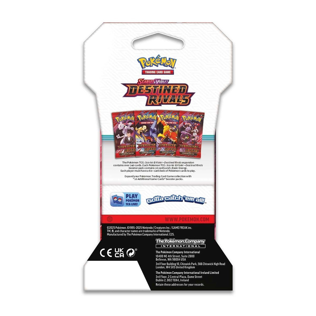 Pokemon TCG: Scarlet & Violet-Destined Rivals Sleeved Booster Pack