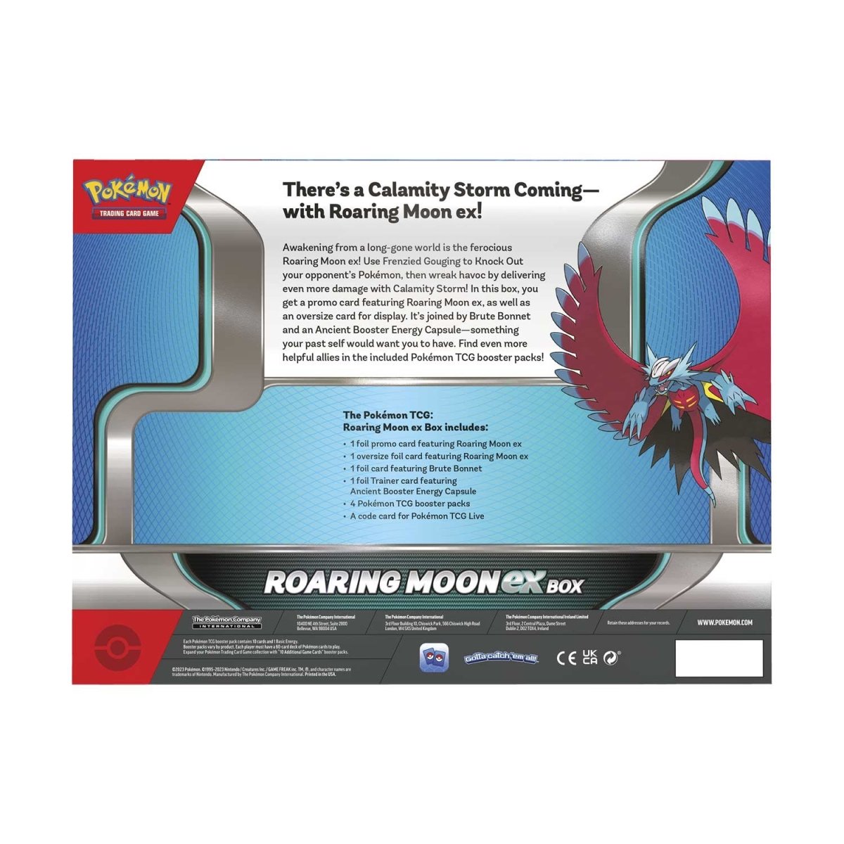 Pokemon TCG: Roaring Moon EX Box