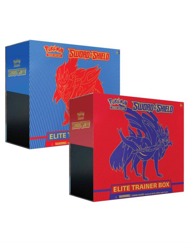 Pokemon TCG: Sword & Shield Base Set Elite Trainer Box (Zacian/Zamazenta)