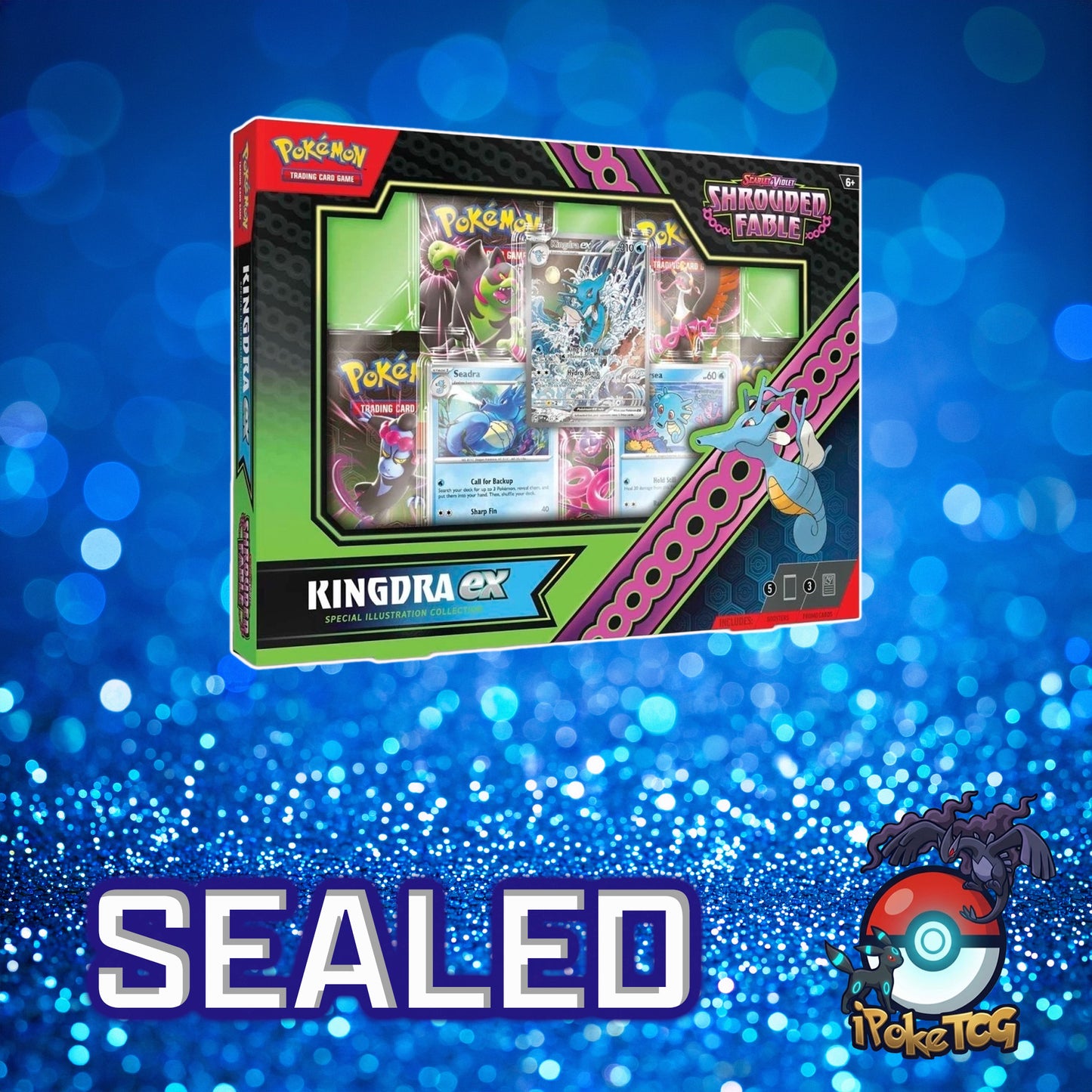 Pokemon TCG: Scarlet & Violet-Shrouded Fable Greninja/Kingdra ex Special Illustration Collection