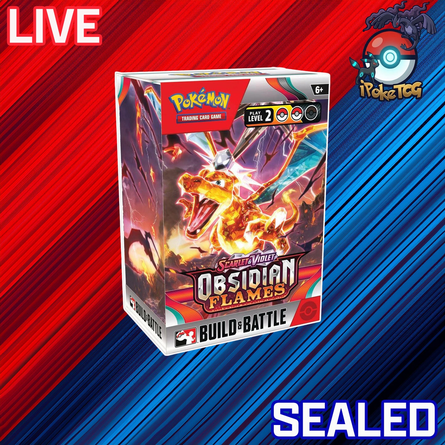 Pokemon TCG: Scarlet & Violet-Obsidian Flames Build & Battle Box