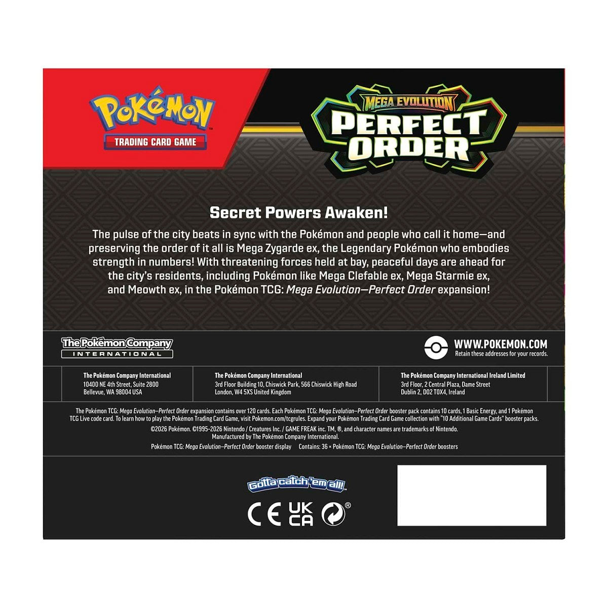 Pokemon TCG: Mega Evolution-Perfect Order Booster Box