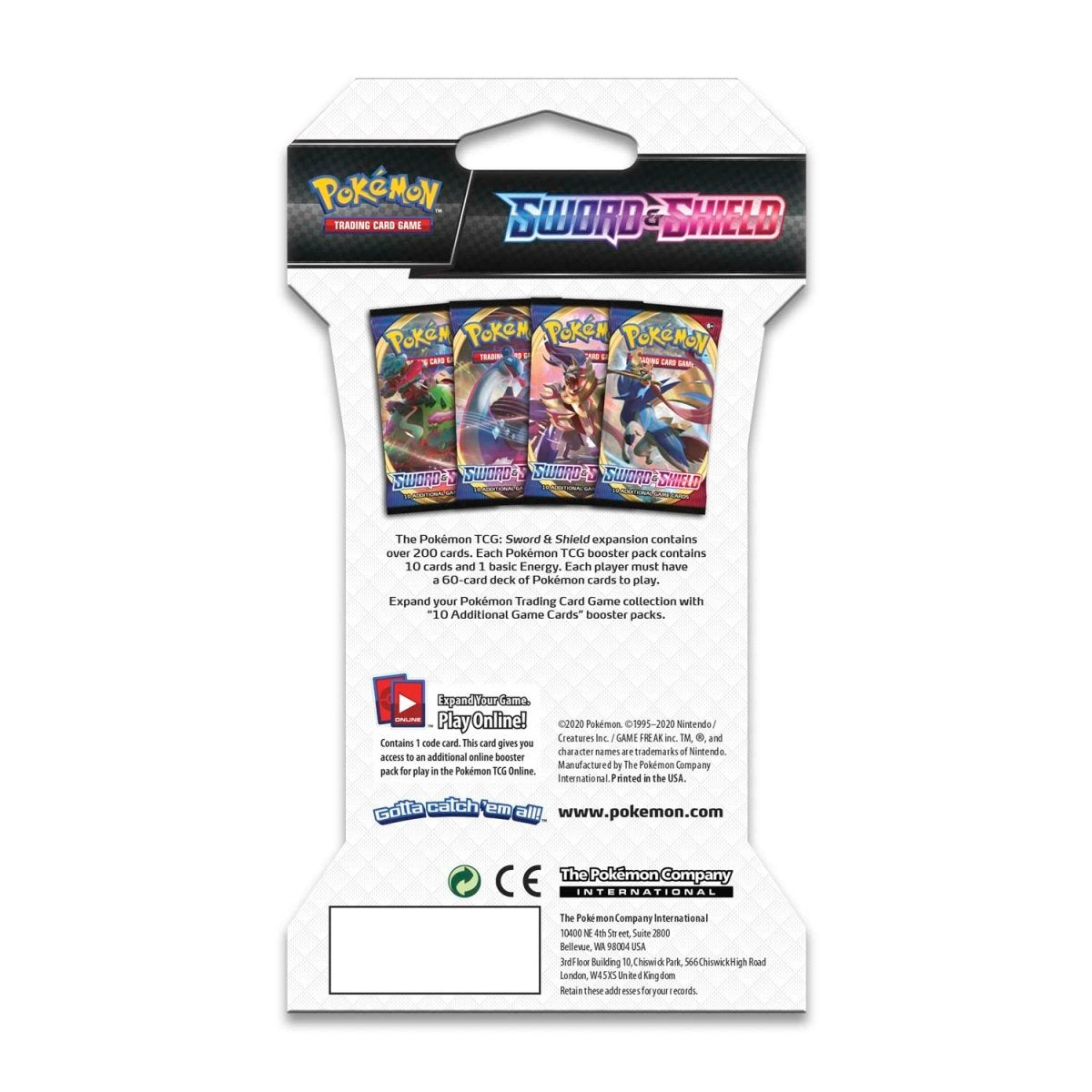 Pokemon TCG: Sword & Shield Sleeved Booster Pack