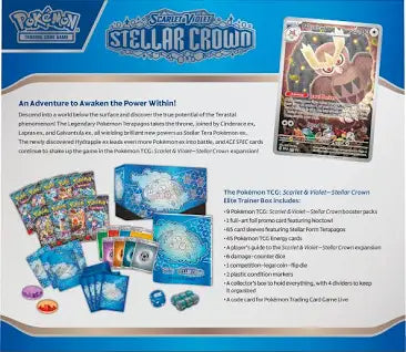 Pokemon TCG: Scarlet & Violet-Stellar Crown Elite Trainer Box