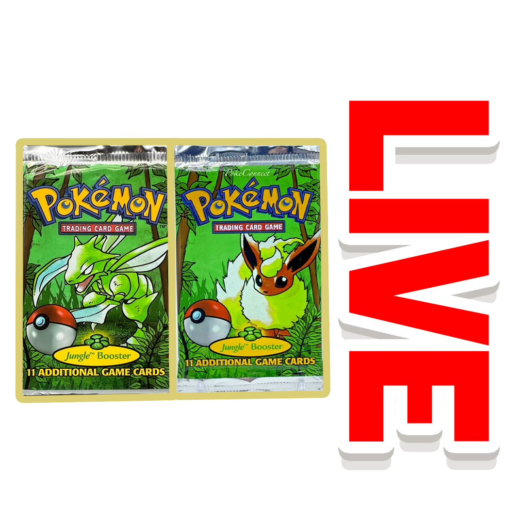 (1999) Pokemon TCG: Jungle Unlimited Booster Pack *(Box Fresh)*