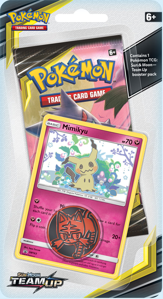 Pokemon TCG: Sun & Moon-Team Up Checklane Blister *(Mimikyu)*