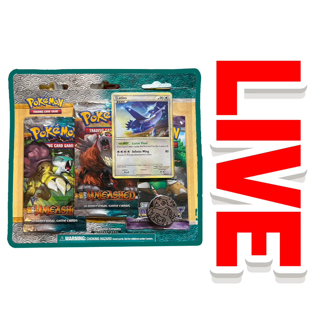 (2010) Pokemon TCG: HGSS Unleashed 3-Pack Blister