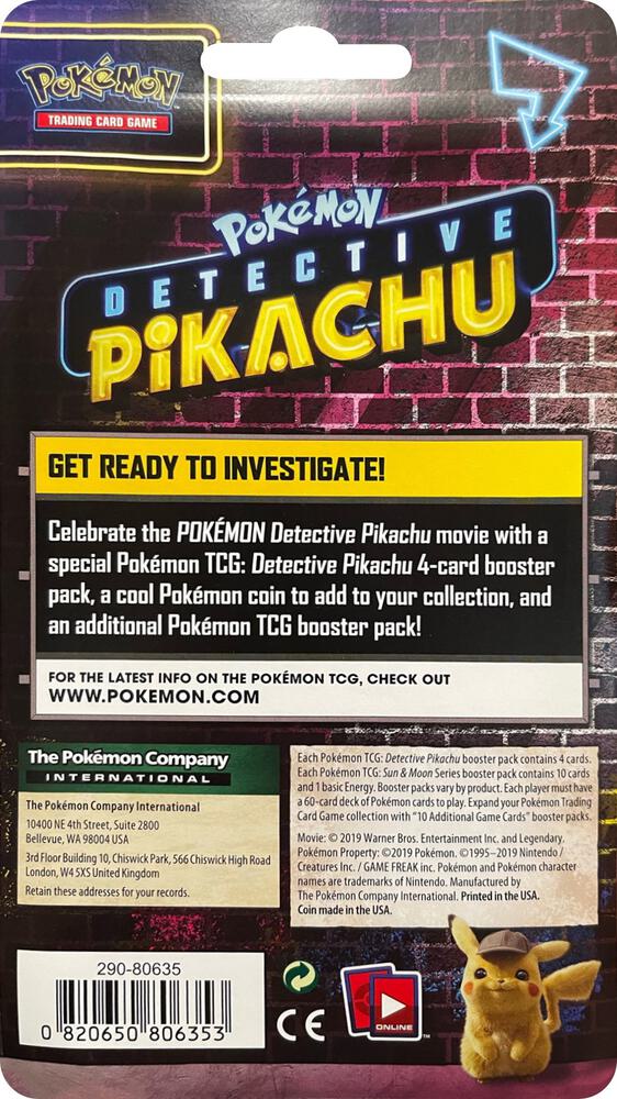 Pokemon TCG: Detective Pikachu Two Pack Blister