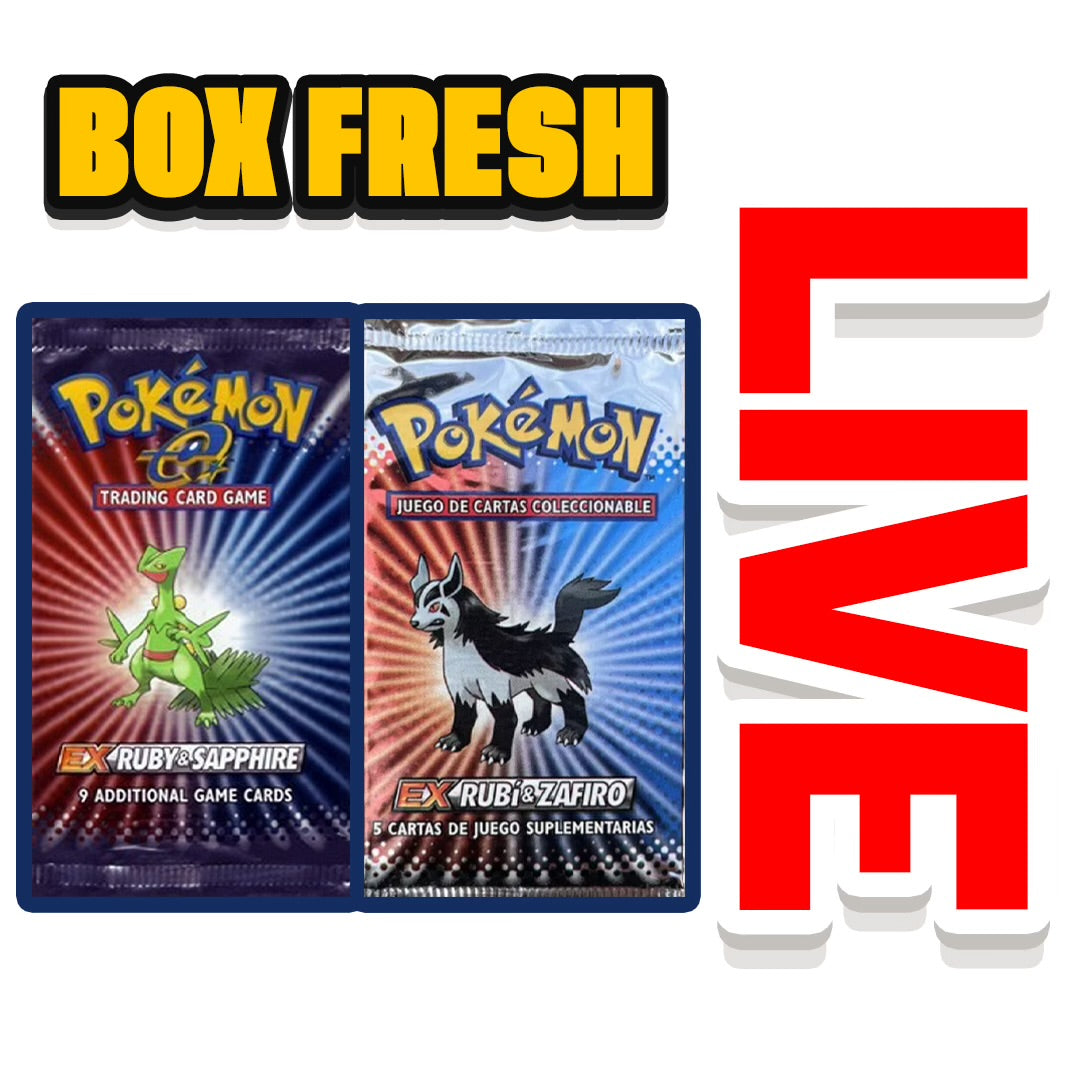 (2003) Pokemon TCG: EX Ruby & Sapphire Booster Pack *(Box Fresh)* *(Free Optional PSA Grading Included)*