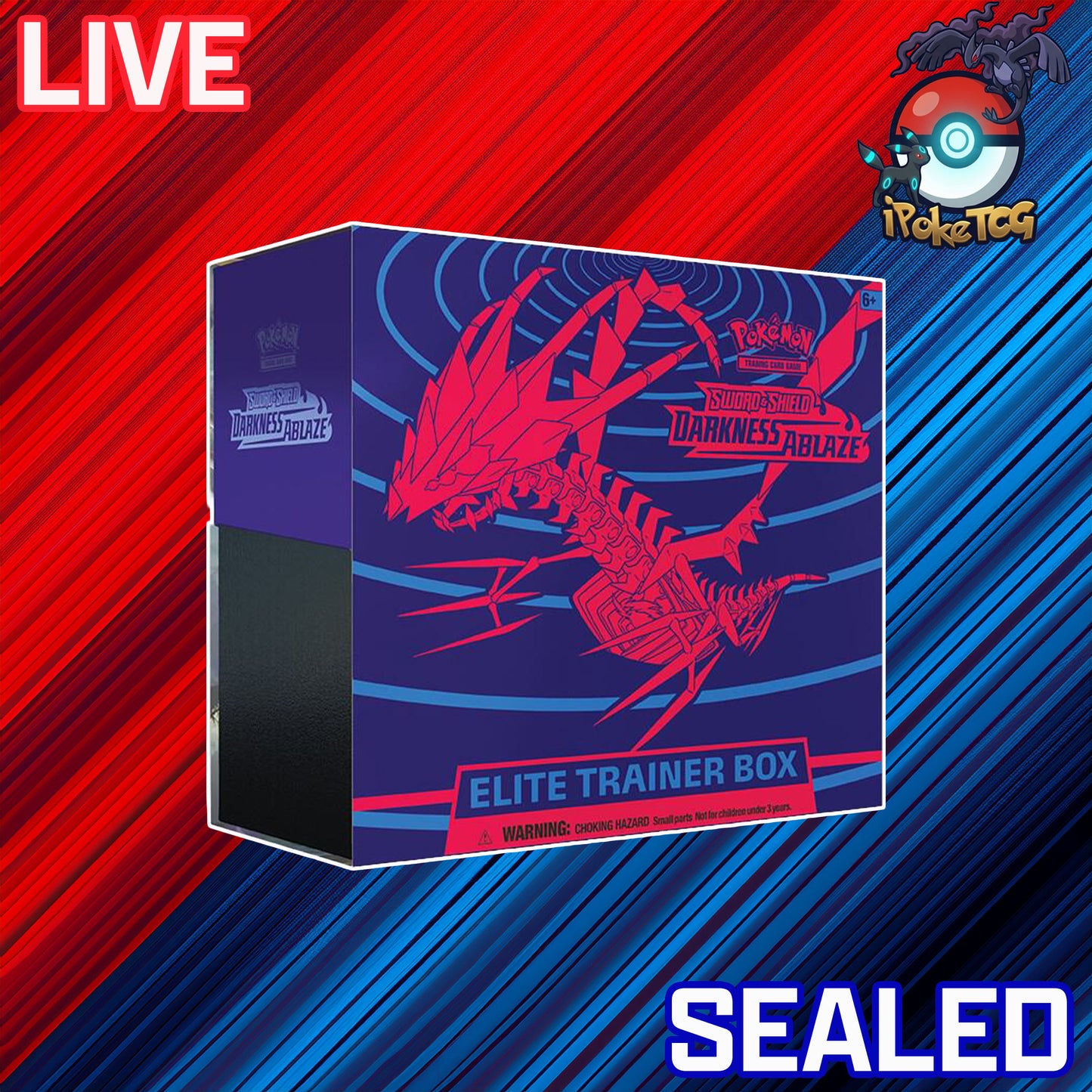 Pokemon TCG: Sword & Shield-Darkness Ablaze Elite Trainer Box