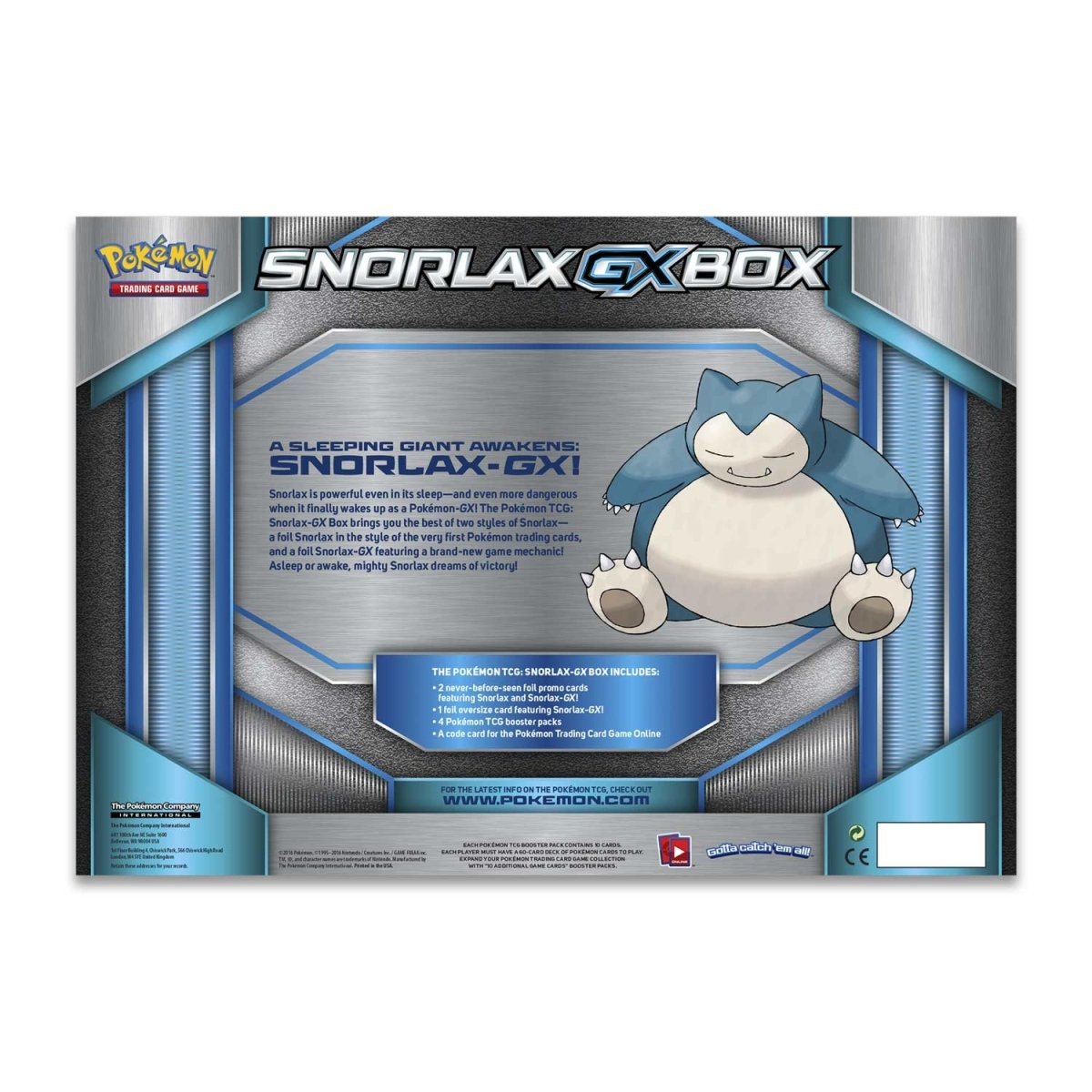 Pokemon TCG: Snorlax GX Box (Rare) **Read Description for exact packs in box**