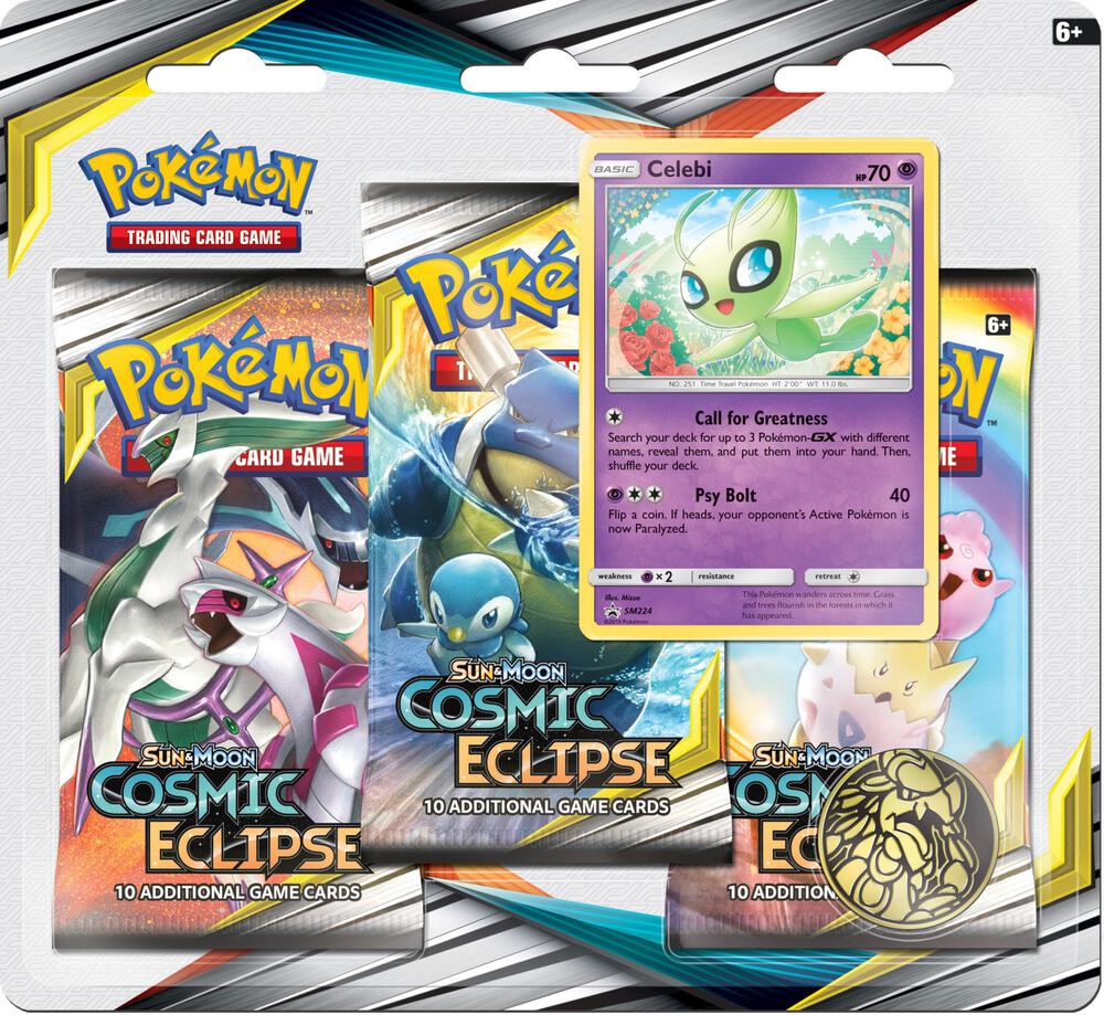 Pokemon TCG: Sun & Moon-Cosmic Eclipse 3 Pack Blister