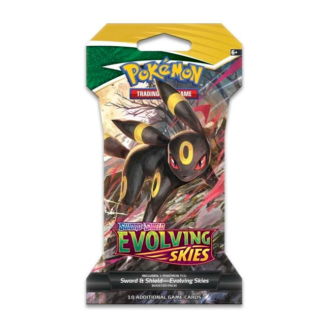 Pokémon TCG: Sword & Shield-Evolving Skies Sleeved Booster Pack (10 Cards)(RIP&SHIP ONLY)