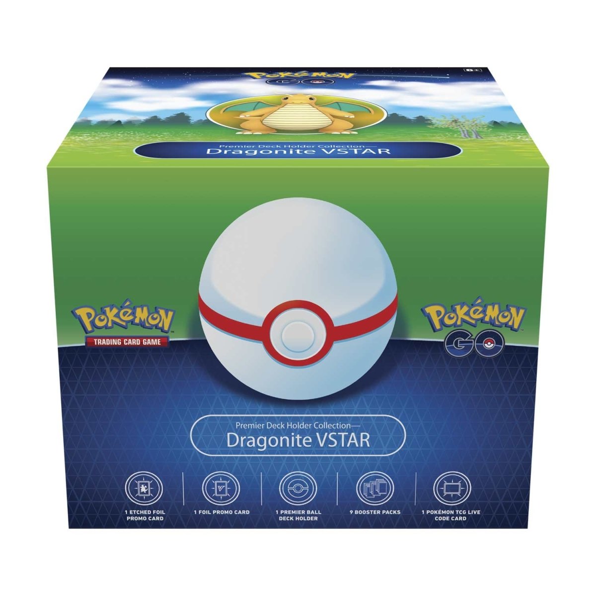 Pokemon TCG: Pokemon GO Premier Deck Holder Collection (Dragonite VSTAR)