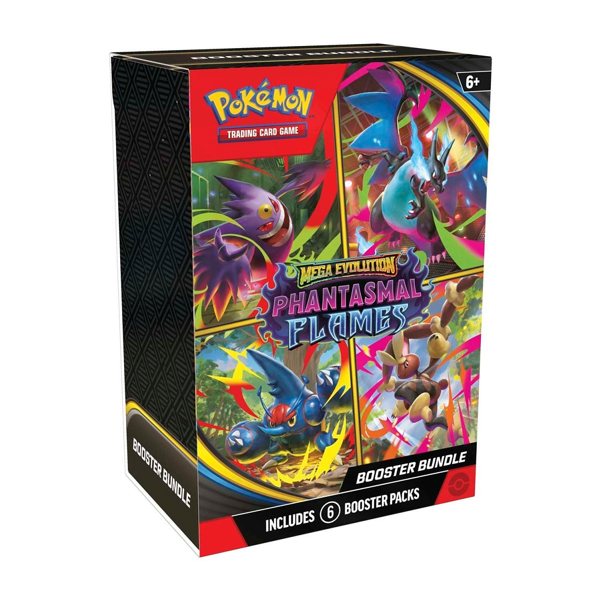 Pokemon TCG: Mega Evolution-Phantasmal Flames Booster Bundle (6 Packs)