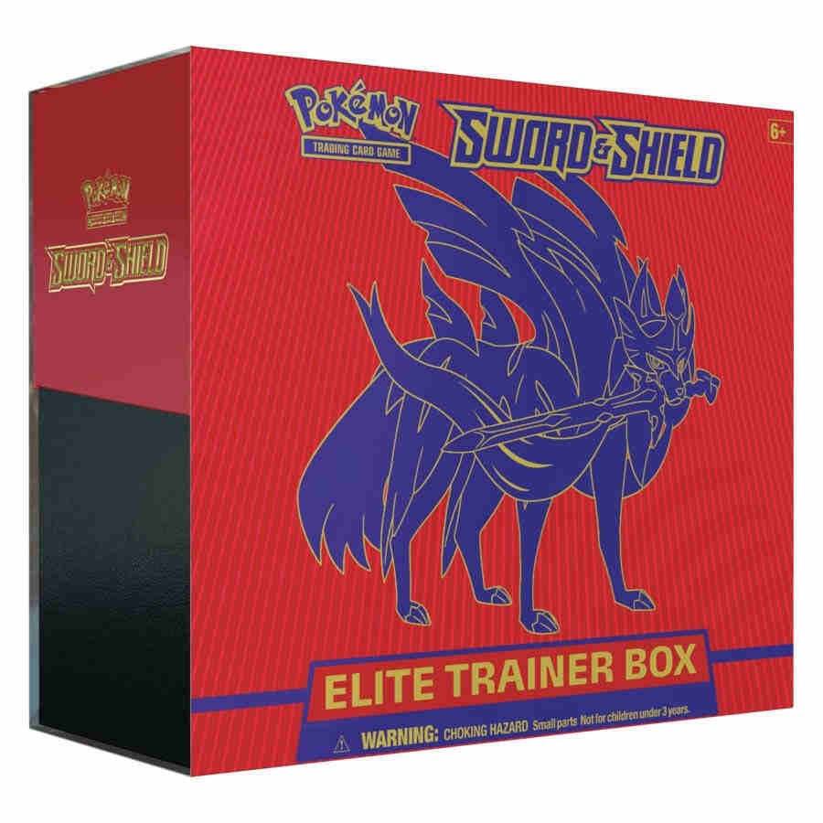 Pokemon TCG: Sword & Shield Base Set Elite Trainer Box (Zacian/Zamazenta)
