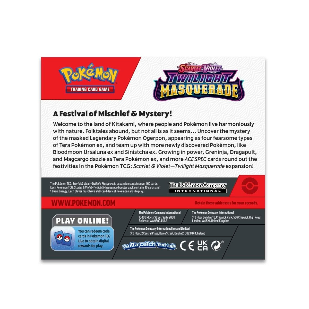 Pokemon TCG: Scarlet & Violet-Twilight Masquerade Booster Box