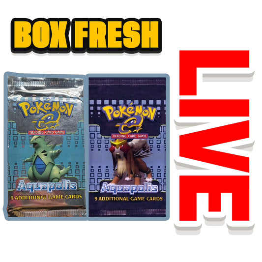 (2003) Pokemon TCG: Aquapolis Booster Pack *(Box Fresh)*