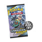 Pokemon TCG: Sun & Moon-Unbroken Bonds 3 Booster Packs, Coin & Typhlosion/Sceptile Promo Card