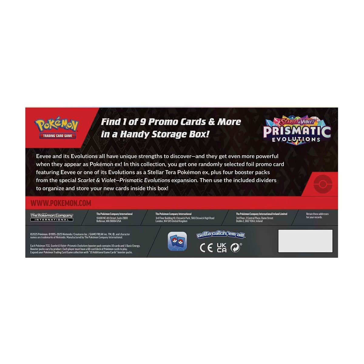 Pokmon TCG: Prismatic Evolutions Surprise Collection Box (4 Booster Packs, 2025) Pokmon Prismatic Evolutions Booster Box Pokmon TCG: Prismatic Evolutions Surprise Collection Box (4 Booster Packs, 2025) Pokmon Prismatic Evolutions Booster Box