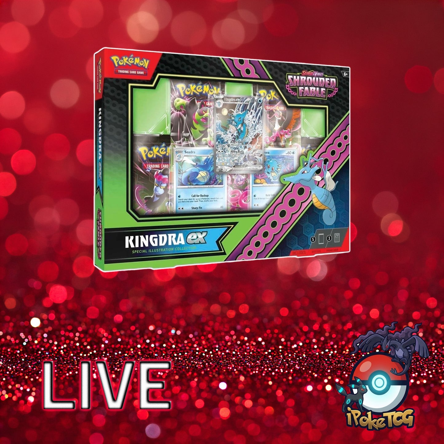 Pokemon TCG: Scarlet & Violet-Shrouded Fable Greninja/Kingdra ex Special Illustration Collection