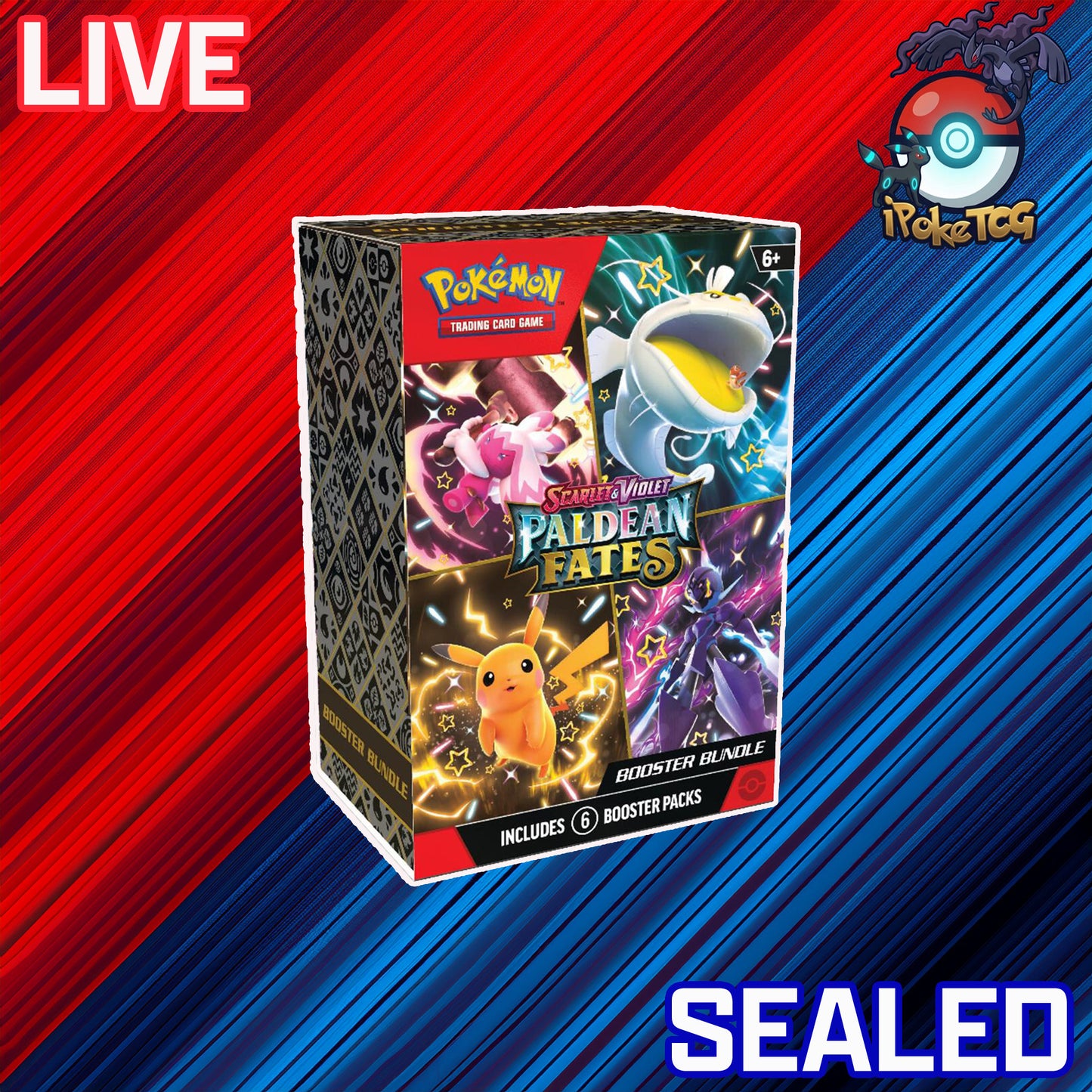 Pokemon TCG: Scarlet & Violet-Paldean Fates Booster Bundle