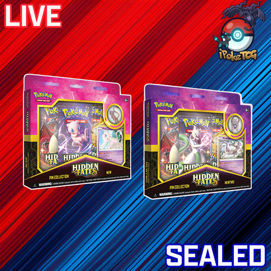 Pokemon TCG: Hidden Fates Pin Collection [Mew/Mewtwo]