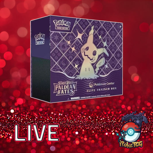 Pokemon TCG: Scarlet & Violet-Paldean Fates *Pokemon Center* Elite Trainer Box