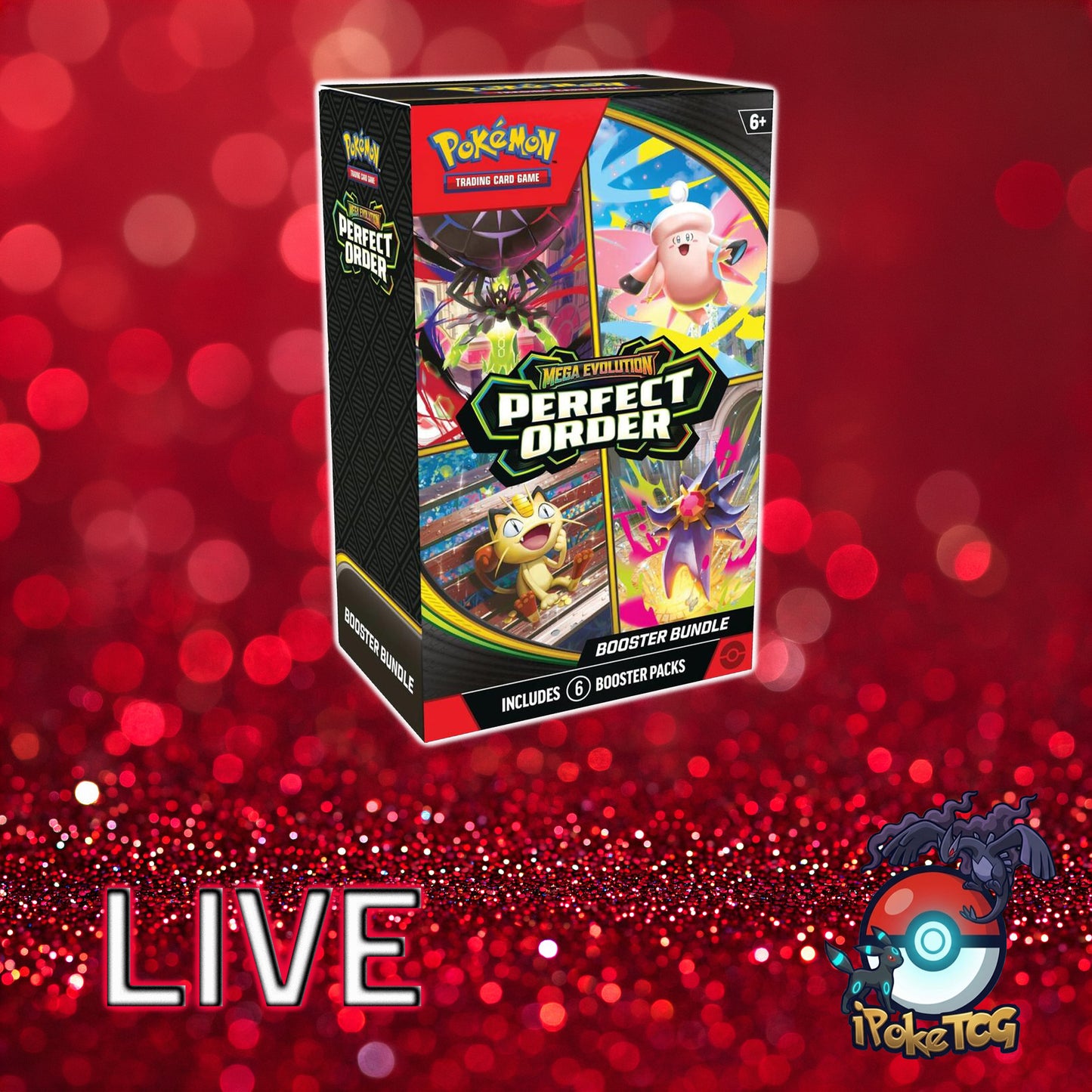 Pokemon TCG: Mega Evolution-Perfect Order Booster Bundle