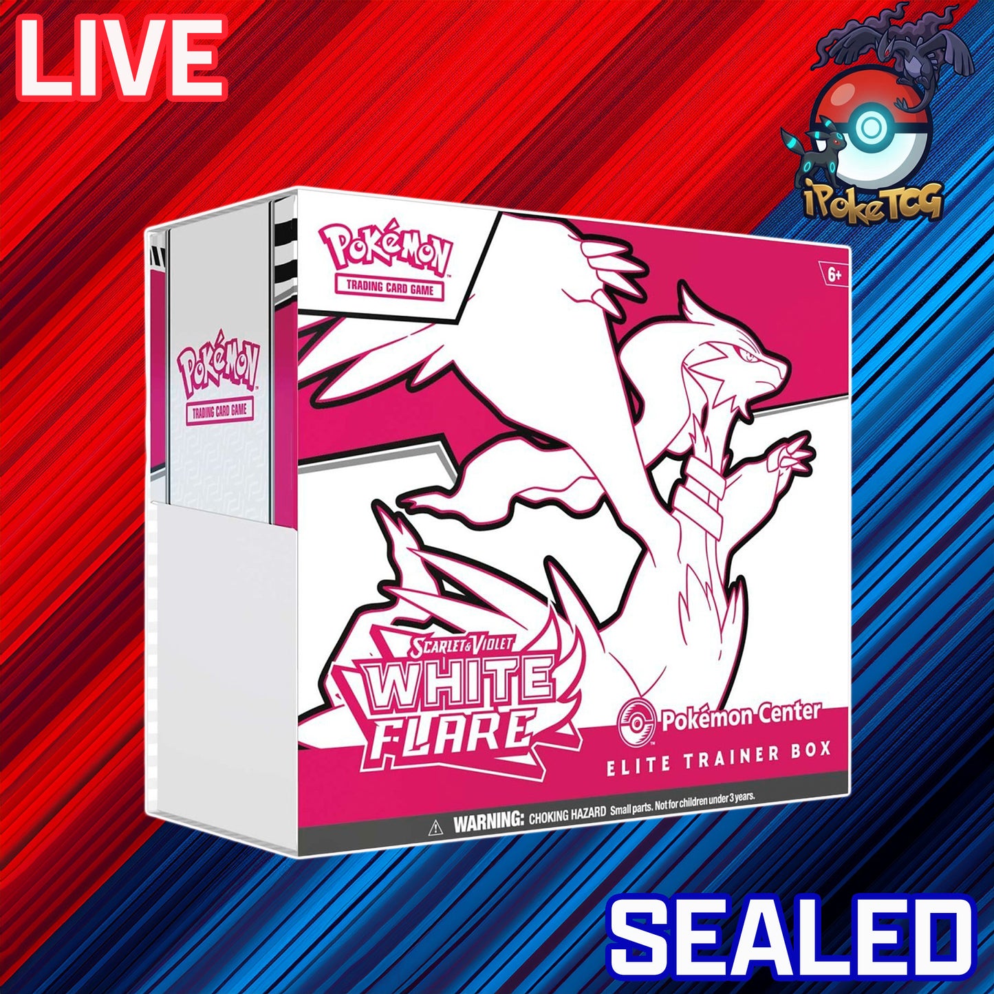 Pokemon TCG: Scarlet & Violet—White Flare Pokemon Center Elite Trainer Box