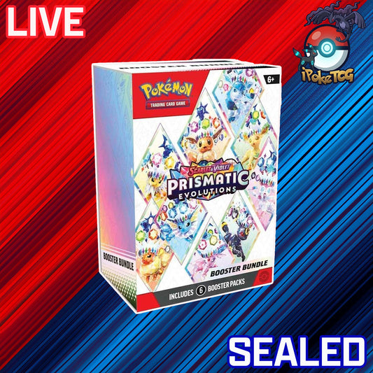Pokémon TCG: Scarlet & Violet-Prismatic Evolutions Booster Bundle (6 Packs)