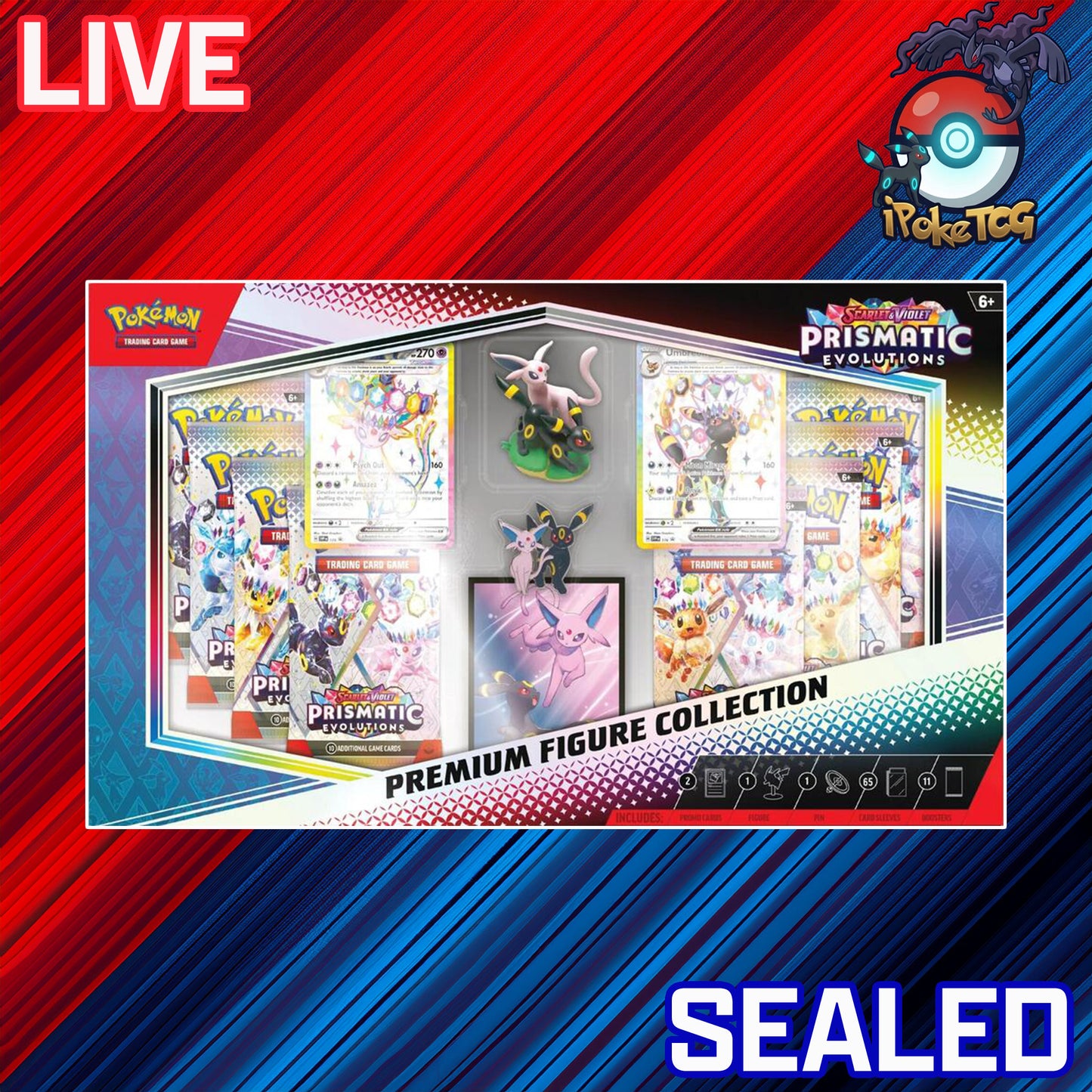 Pokemon TCG: Scarlet & Violet—Prismatic Evolutions Premium Figure Collection