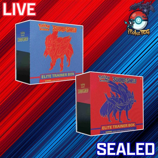 Pokemon TCG: Sword & Shield Base Set Elite Trainer Box (Zacian/Zamazenta)