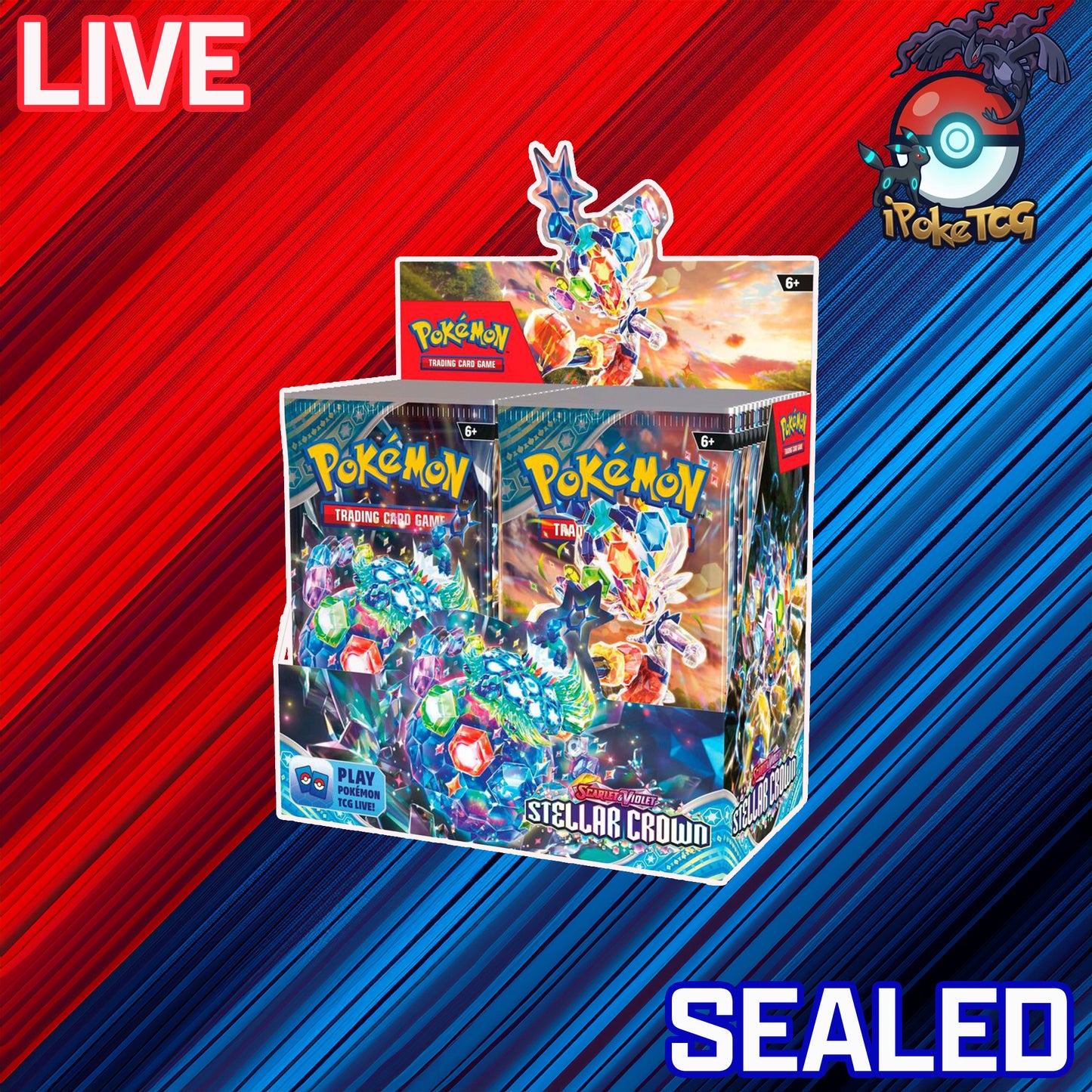 Pokemon TCG: Scarlet & Violet-Stellar Crown Booster Display Box (36 Packs)
