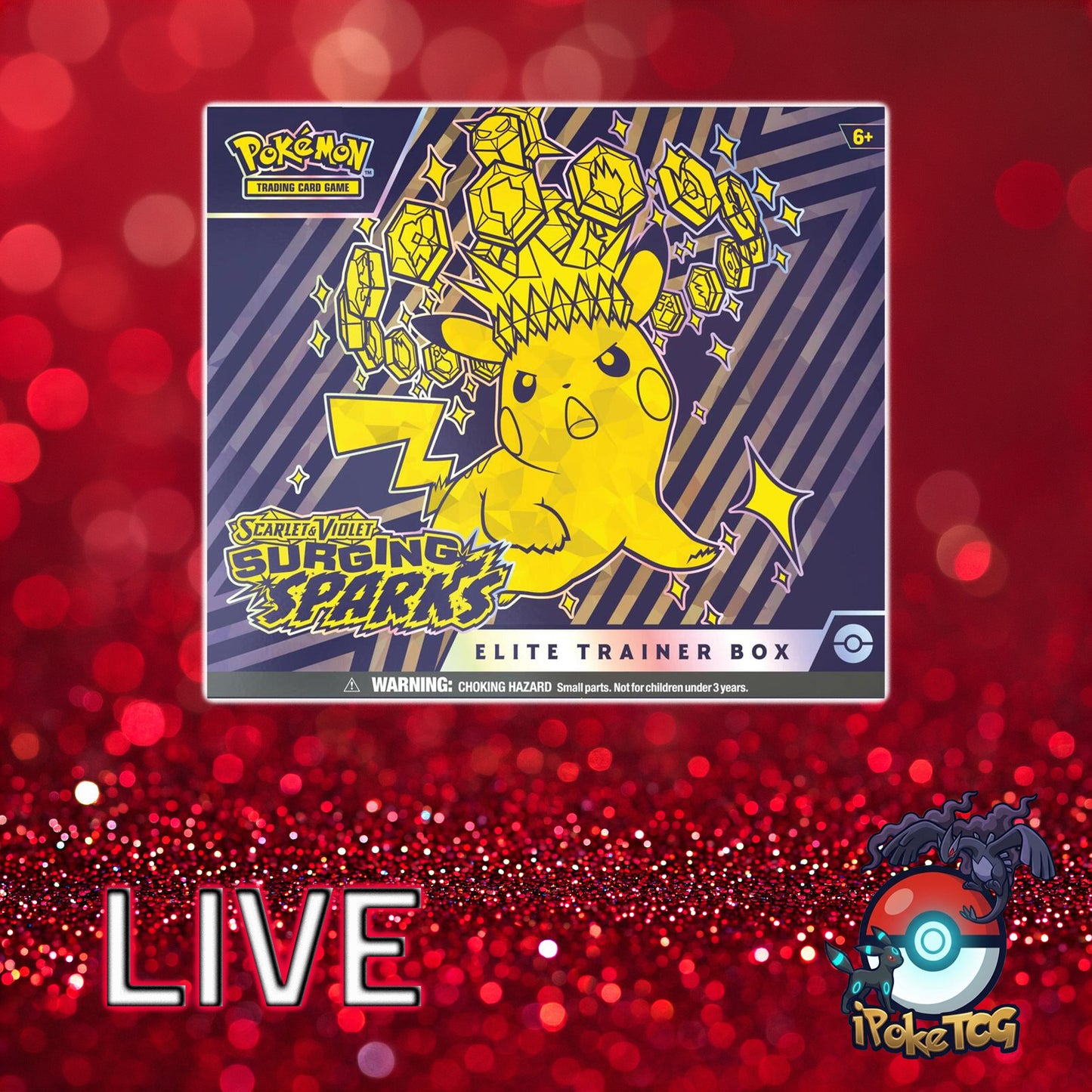 Pokemon TCG: Scarlet & Violet-Surging Sparks Elite Trainer Box