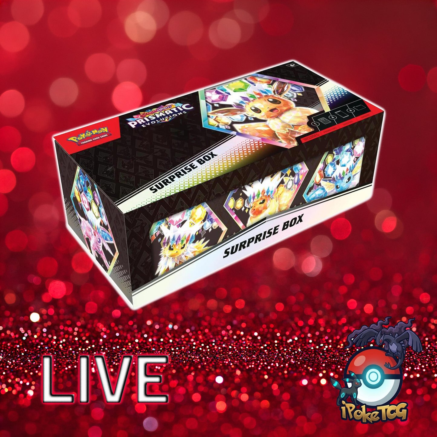 Pokemon TCG: Scarlet & Violet-Prismatic Evolutions Surprise Box