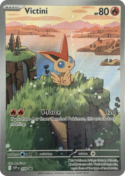Pokemon TCG: Scarlet & Violet-Black Bolt & White Flare Victini Illustration Rare Promo