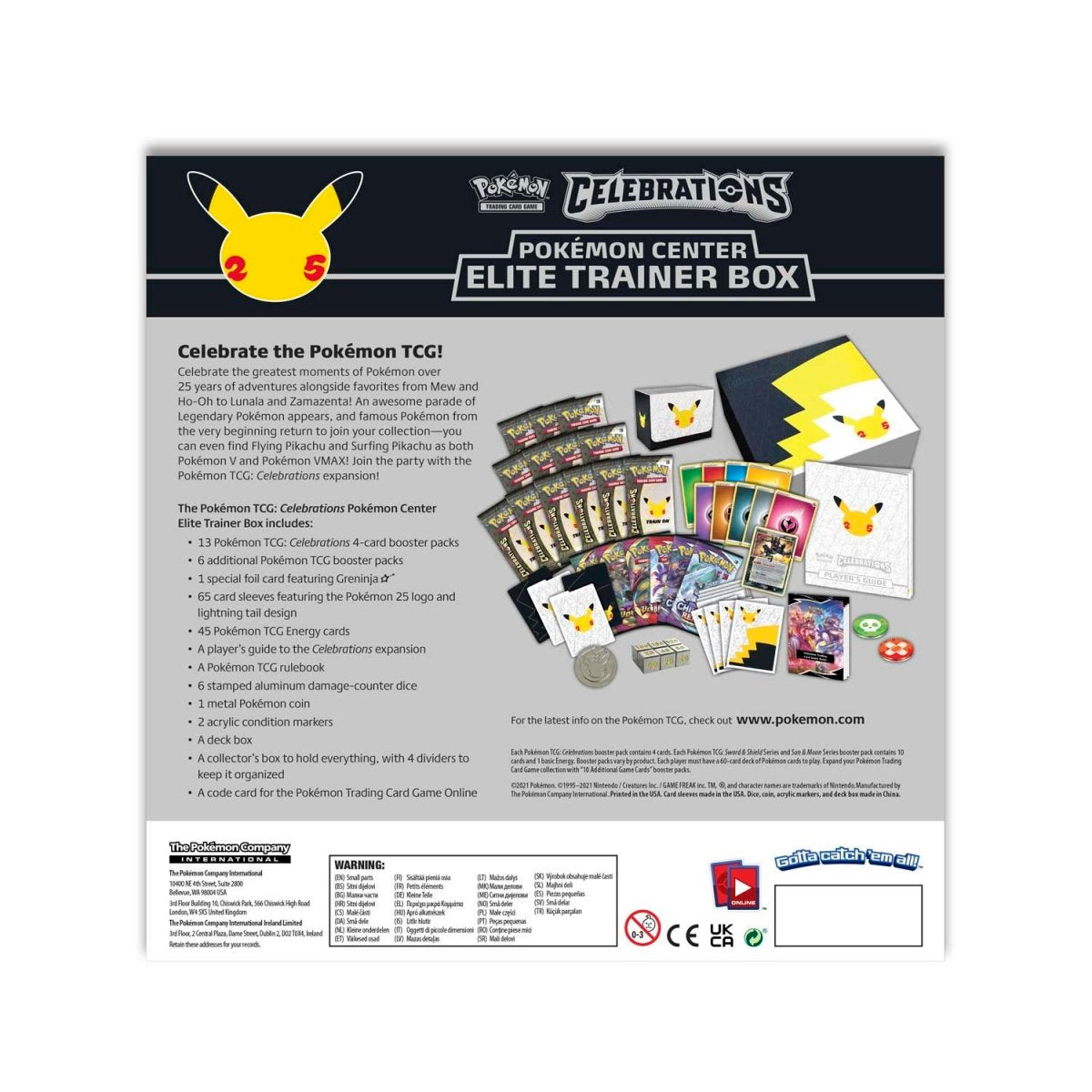 Pokémon TCG: Celebrations Pokémon Center Elite Trainer Box **(Bounty)**