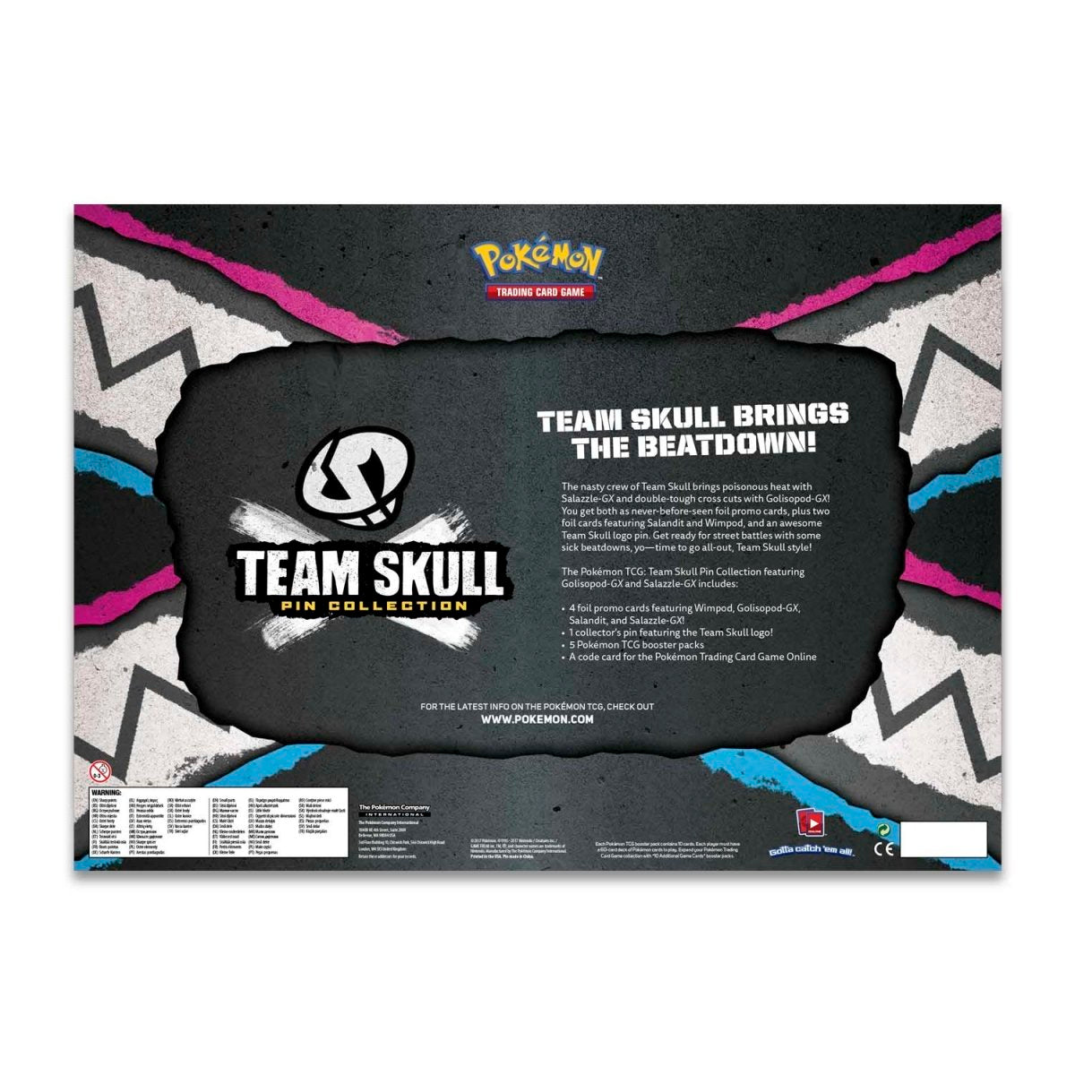 Pokemon TCG: Team Skull Pin Collection