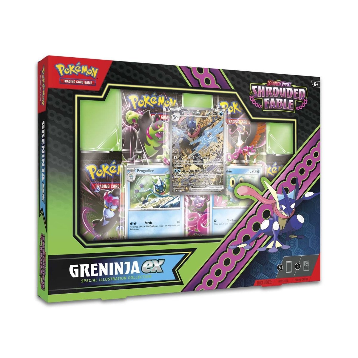 Pokemon TCG: Scarlet & Violet-Shrouded Fable Greninja/Kingdra ex Special Illustration Collection